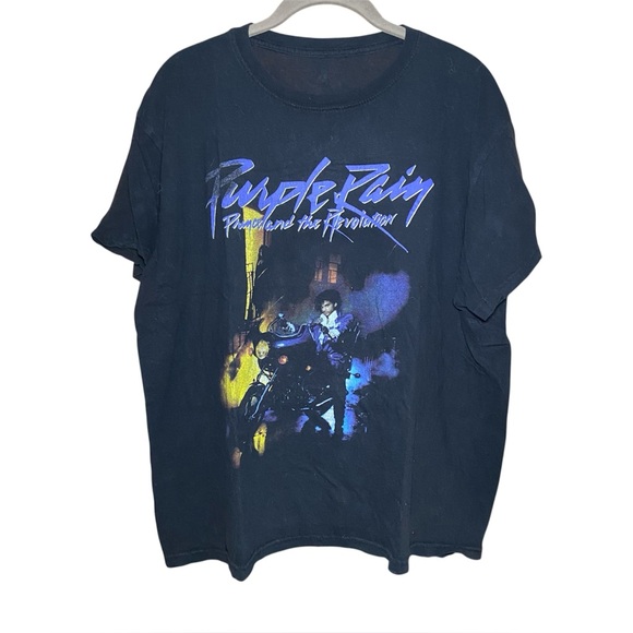 Vintage Tops - Vintage Prince Purple Rain Cotton T-Shirt